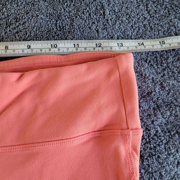 ALO Yoga Goddess Ribbed Maroon Gray High Waisted Leggings Size Medium Ruched - Picture 6 of 12